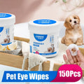 150Pcs Pet Eye Wipes Cats And Dogs Tearmark Wet Wipes Dog Cat Eyes Ears Cleaning Paper Towels Cats And Dogs Universal No Irr